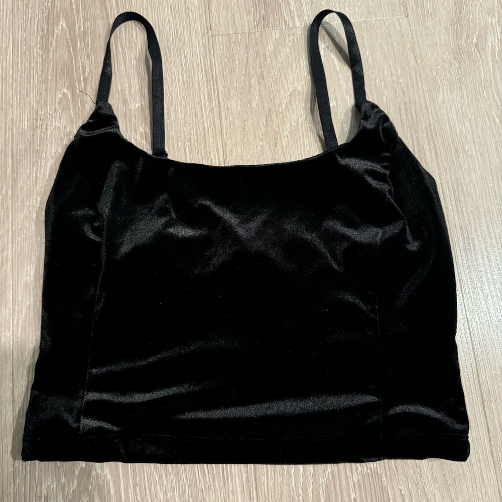 Velvet Cropped Cami